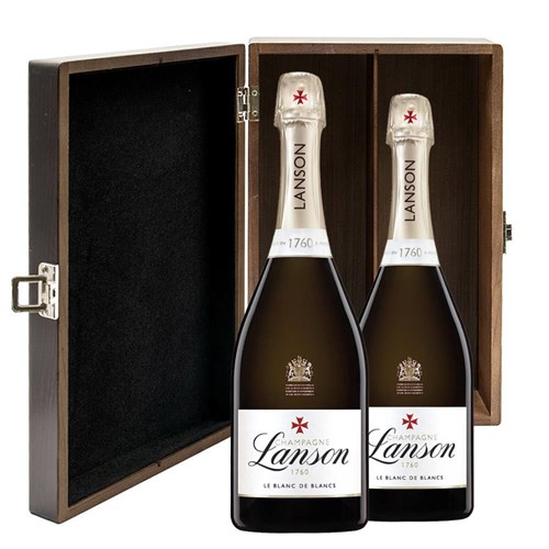 Lanson Le Blanc de Blancs Champagne 75cl Double Luxury Gift Boxed Champagne